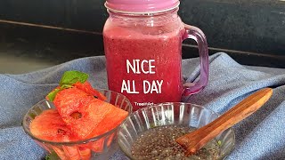 Download lagu Watermelon Chia Seeds Smoothie | Weight loss Breakfast Smoothie | IMWOW mp3
