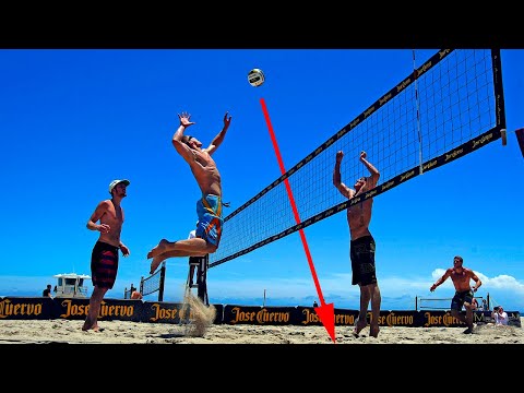 TOP 30 Crazy Actions Beach Volleyball | 3rd Meter Spike | Best Block | Best Defense