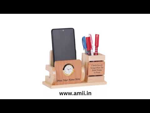 AMII Wooden  Desk Organizer