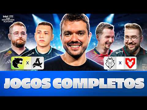 G2 X MOUZ | DIA 1 - PLAYOFFS | IEM KRAKÓW 2026! - !socio - Siga @Gaules nas redes sociais!