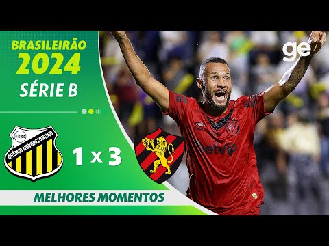 Gols e lances de Novorizontino x Sport