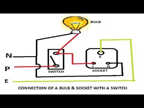 Switch socket bulb connection ( hindi)|| बल्ब और सॉकेट को एक स्विच से जोड़ना || Video