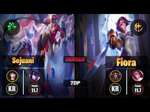Sword SEJUANI (Top) [Grasp of the Undying] VS FIORA - Grandmaster KR Patch 11.7