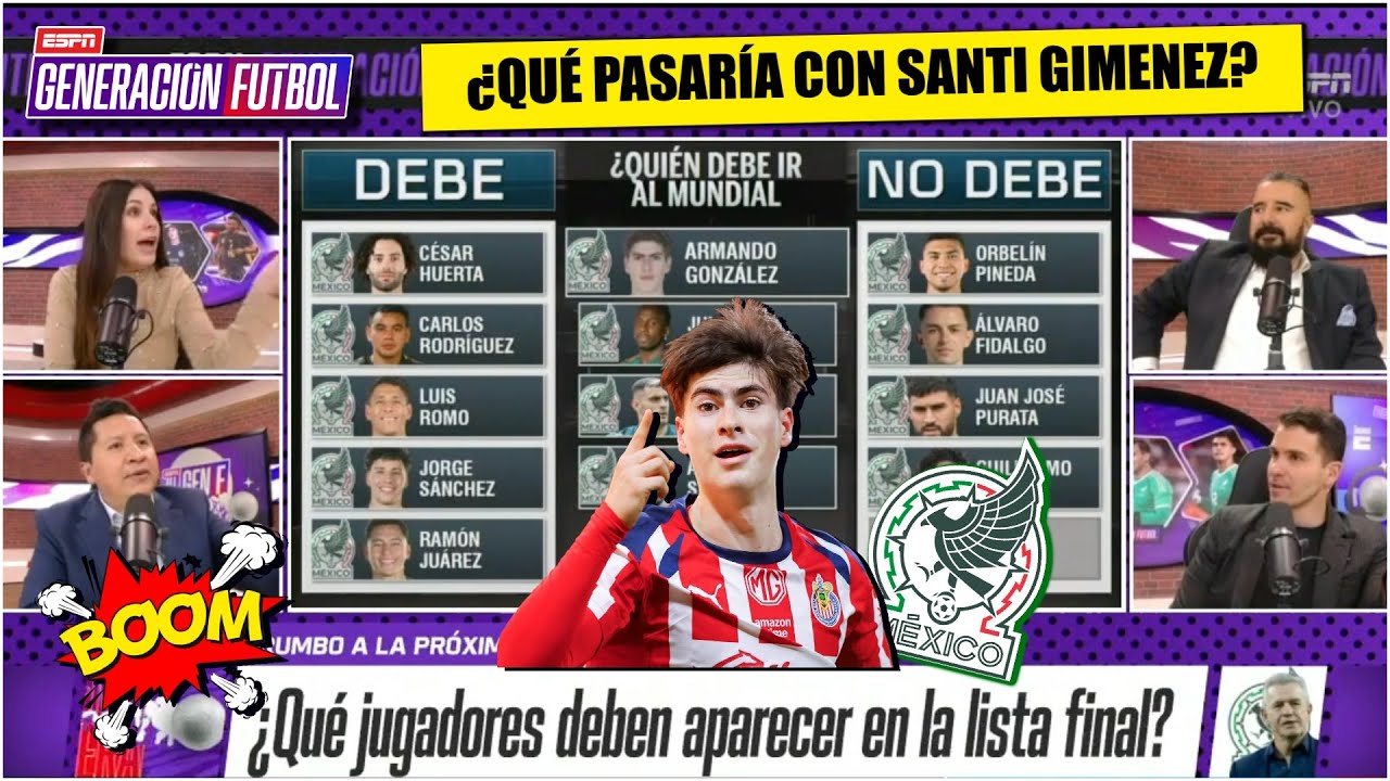 SE PRENDIÓ DEBATE por la HORMIGA para lista final de MÉXICO ¿Debe o no ir al MUNDIAL? | Generación F
