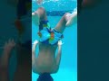 Underwater Swimming In Beautiful Clear Blue Water Shorts Underwater 6yearold Pool