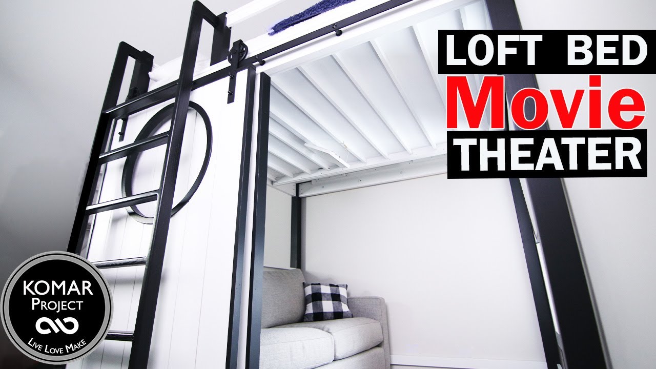 Watch video LOFT BED with MOVIE THEATER Build ||| Free Plans Now LOFT BED with MOVIE THEATER Build ||| Free Plans