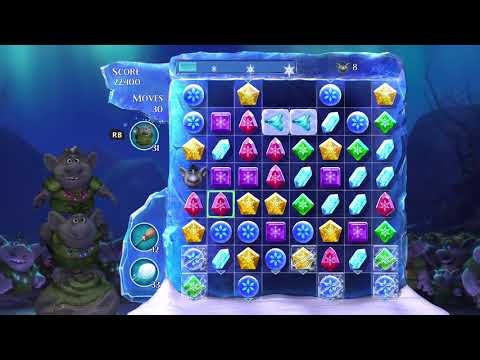 Frozen Free Fall: Snowball Fight Level 209 Walkthrough, No Power Ups