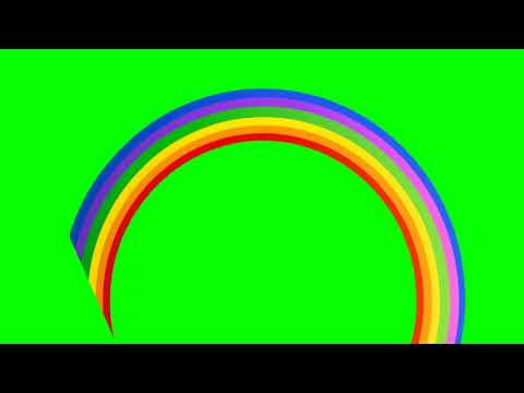 the rainbow appearing green screen  hdgreenstudio footage