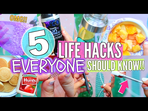 5 LIFE HACKS EVERYONE SHOULD KNOW!! | Spring LIFE HACKS 2017