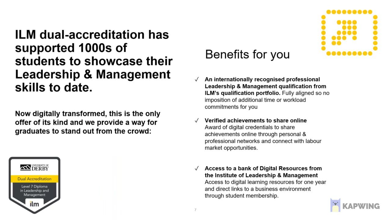 the benefits of studying the online Strategic Management MSc dual award programme