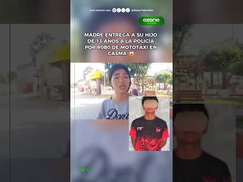 “No voy a apañar robos”: madre entrega a menor involucrado en robo 😮