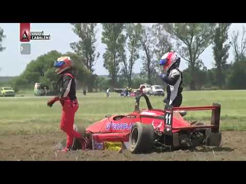 2018 Formula Renault @ Cordoba - Multiple Car Crash/Testa Rolls
