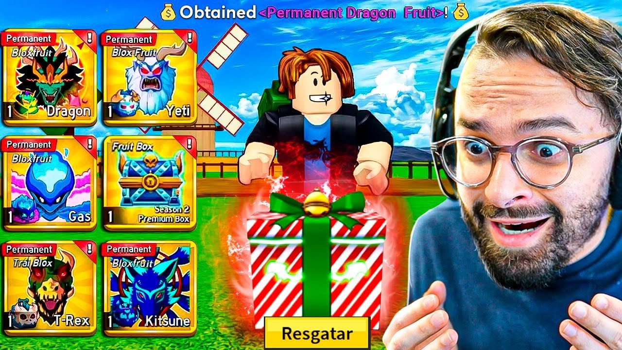 🔥Blox Fruits: Do Nível 1 a 1500 com Apenas PRESENTES MITICOS 😱 [FILME COMPLETO]