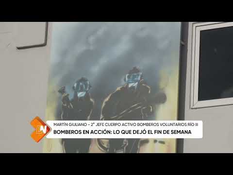 Bomberos en acción, lo que dejó el fín de semana, Martín Giuliano
