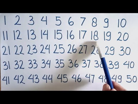 BELAJAR MENULIS DAN BERHITUNG ANGKA DARI 1 SAMPAI 50