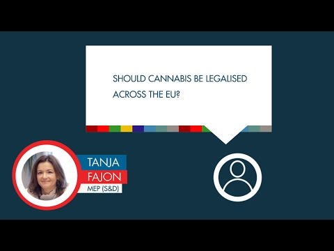 Tanja Fajon responds to a question on cannabis