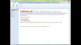 Download the video "Introduction to the Project View in Oracle Policy Modeling - Cloud Edition"