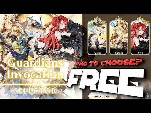 BEST FREE SSR!!! WHO TO CHOOSE FROM SSR SELECTOR?! (Global Valiant Force 2)
