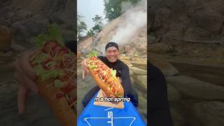 Making a Hot Dog in a Hot Spring