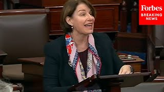 JUST IN: Amy Klobuchar Gives Passionate Senate Floor Speech For Democrats