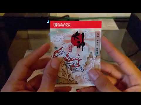 Okami HD Switch Unboxing