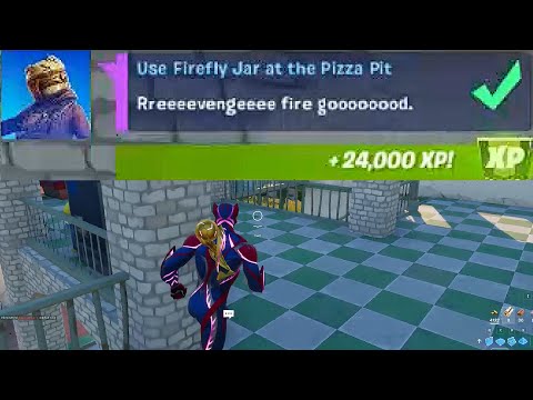 Use Firefly Jar at the Pizza Pit - Fortnite