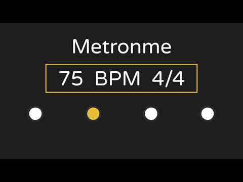 Metronome | 75 BPM | 4/4 Time (with Accent )