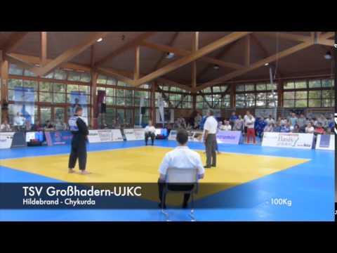 1. Bundesliga Viertelfinale Rückkampf 2015, -100kg Hildebrand - Chykurda (2. Duell)