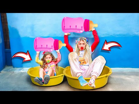 My little sister imitated baby Jully for 24 hours!