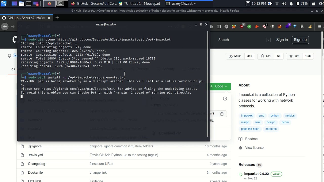 Installing Impacket on Kali Linux 2020