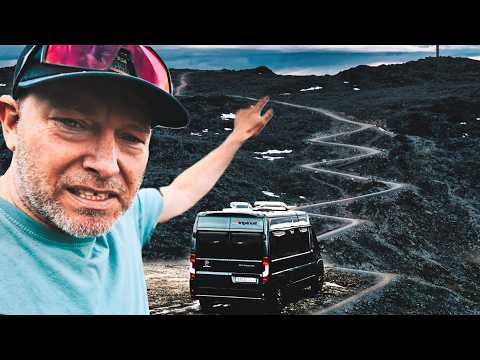 Norway Van Life Overlanding & Cozy Camping, Scary Mountain Trails for Van & Man. #norwaytravel