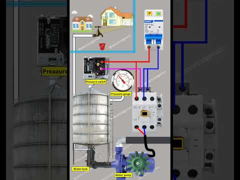 Pressure Switch Control Wiring |Automatic Water Pump Start/Stop wiring diagram #waterpump