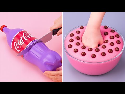 15+ Ide Kreatif Menghias Kue Warna PINK & UNGU untuk Semua Orang | Ide Menghias Kue Cokelat Termudah