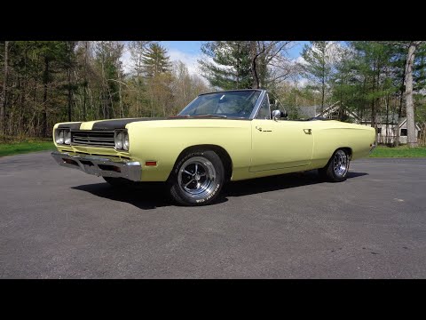 1969 Plymouth Road Runner Convertible 383 Engine in Yellow & Ride on My Car Story with Lou Costabile