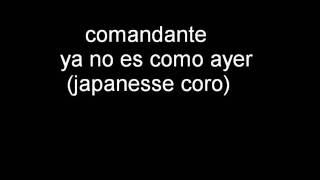 comandante ya no es como ayer japanesse coro en (remix )