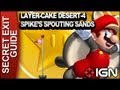 New Super Mario Bros. U Secret Exit Walkthrough - Layer-Cake Desert-4: Spike's Spouting Sands