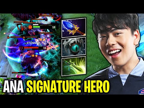 CARRY BOSS..!! Ana Signature Hero Destroy Pub Aghanim Build 31 Kills 7.27 | Dota 2