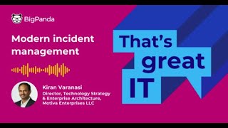 That's great IT: Modern Incident Management