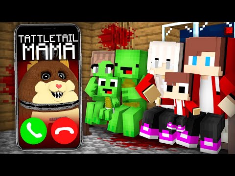 How TATTLETAIL MAMA Called JJ and Mikey Family - in Minecraft Maizen!