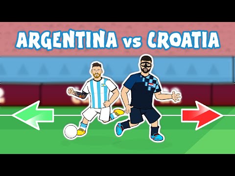 MESSI DESTROYS GVARDIOLl! World Cup Final 2022 (Argentina vs Croatia 3-0 Cartoon Goals Highlights)