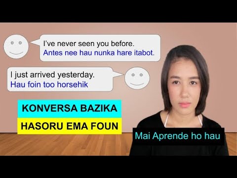 Basic conversation | Meeting new people | Konversa bazika | Hasoru ema foun | Learn Tetun&English
