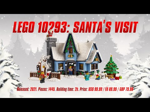 LEGO 10293: Santa's Visit: Speed Build & Review 🎅🎁