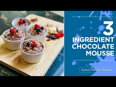 Super Easy 3 Ingredient Chocolate Mousse - how to guide in under 2 mins! WATCH IN FULL SCREEN 😉