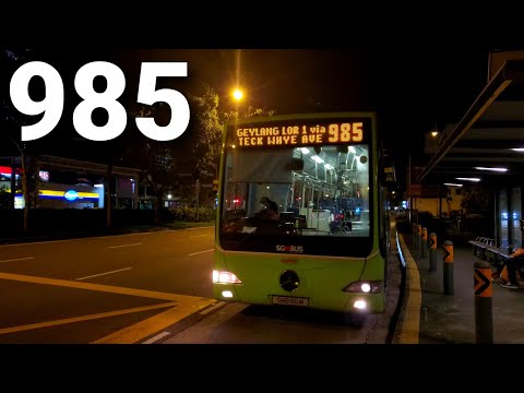 SMRT Bus Service 985 [Mercedes-Benz OC500LE (Batch 2) Joyride]