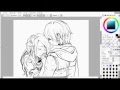 [Time-lapse] 999 - Junpei & Akane (Lineart, Part 1 ...