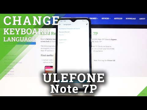 How to Change Keyboard Language in ULEFONE Note 7P  – Keyboard Dictionary