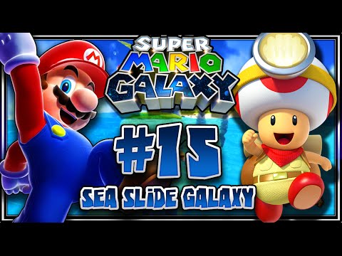 Super Mario Galaxy (1080p 60FPS 100%) - Part 15 Sea Slide Galaxy