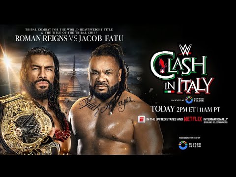 Roman Reigns vs. Jacob Fatu | World Heavyweight Title Tribal Combat: WWE Clash in Italy Hype Package
