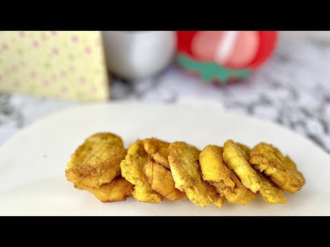 HOW TO MAKE PLANTAIN TOSTONES | PLANTAIN TAPE RECIPE | PRESSED PLANTAIN RECIPE