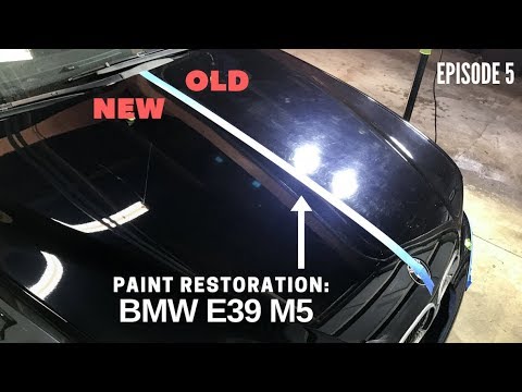 E5: Amazing Paint Correction Results on 15 Year Old Black BMW E39 M5